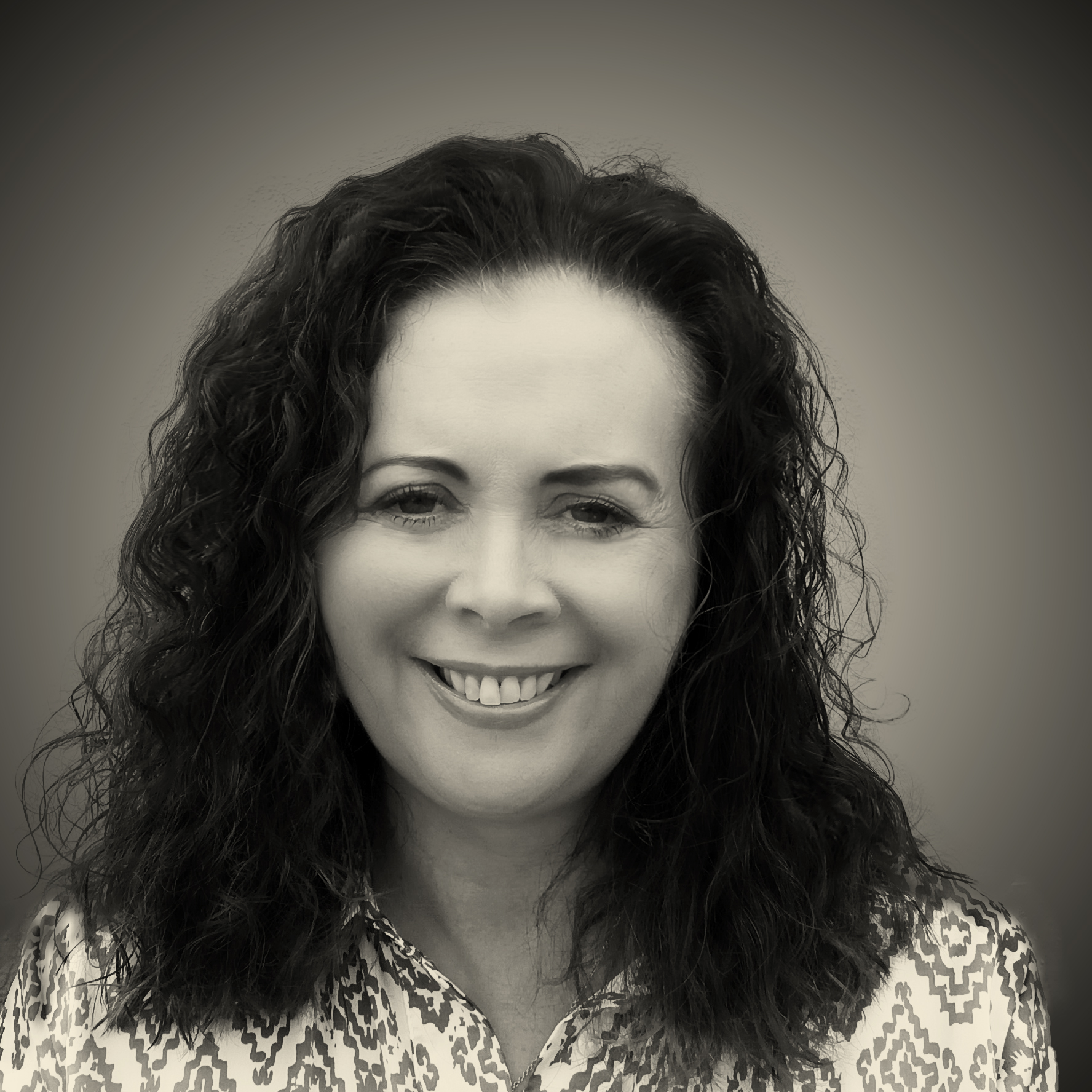 Caroline portrait in black and white